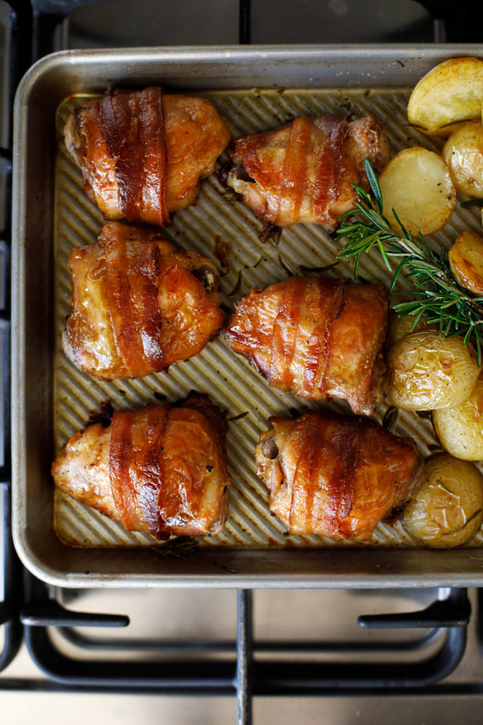 Sobrecoxas De Frango Envoltas Em Bacon Assadas Na Cerveja Mommy S Tips